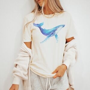 Majestic Marine Mammal Watercolor Graphic Tee